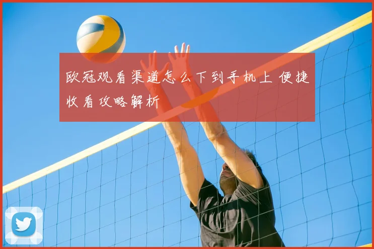 欧冠观看渠道怎么下到手机上 便捷收看攻略解析